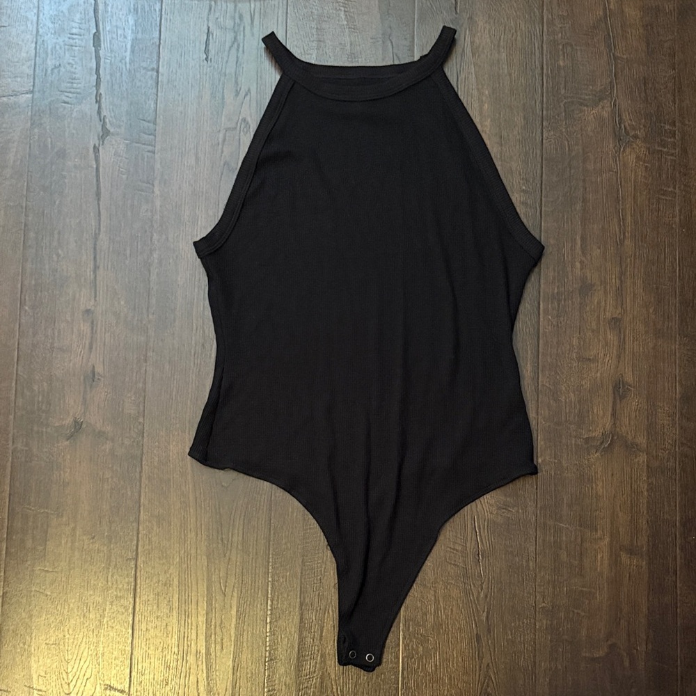 American Eagle Outfitters Black Halter Bodysuit